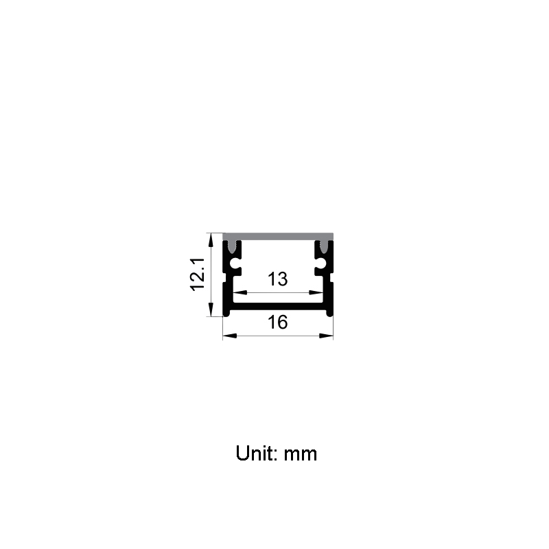 Aluminum Channel LED Profile For 12mm 5050 LED Light Strips Aluminum Channel LED Profile For 12mm 5050 LED Light Strips